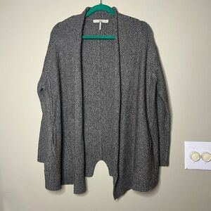 Halston Heritage Baby Alpaca Silk Open Cardigan Small